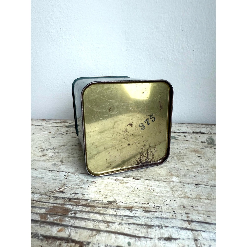 Vintage Greenbrier Tobacco Tin – Green Metal Advertising‎ Can USA - Picture 5 of 9